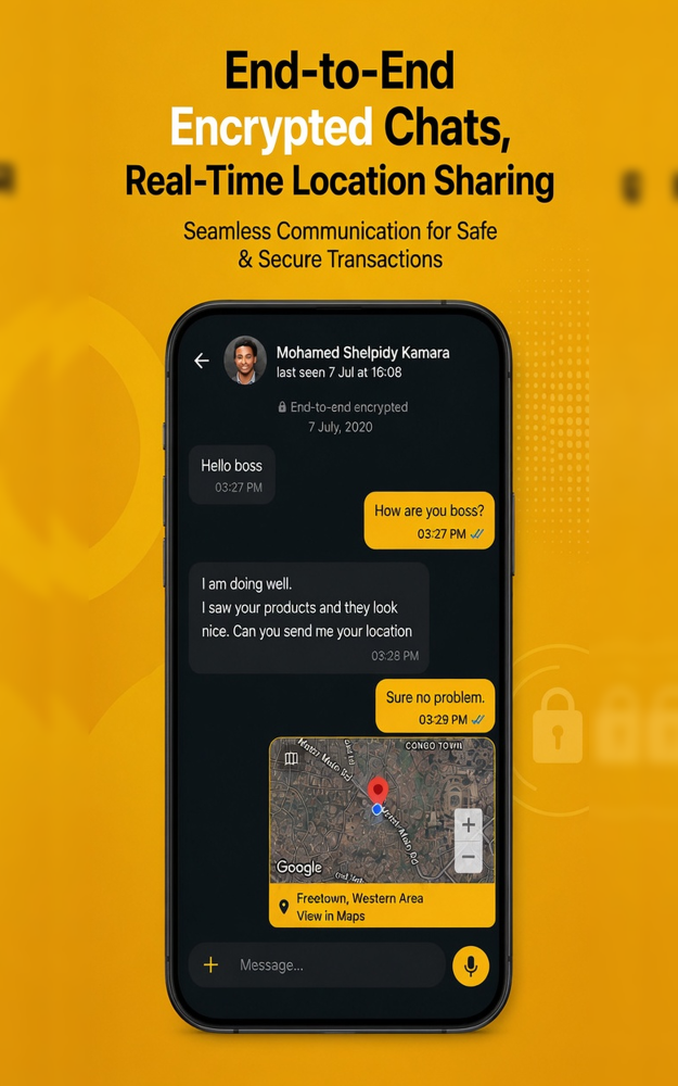 Phinex Encrypted Chats & Location Sharing